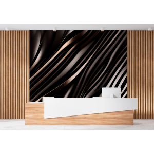 3D Black Dunes Photomural