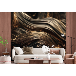 3D Golden Dunes Wandbild