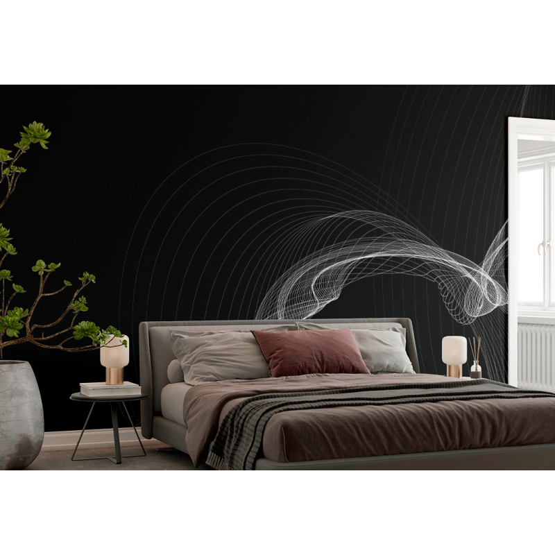 Minimalist Black Texture Photomural