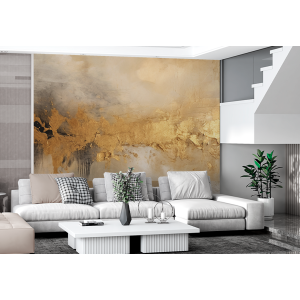 Textured Golden Paint Wall...