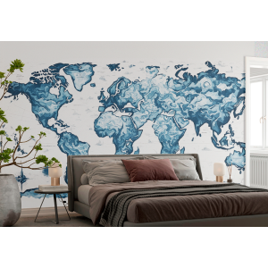 Papier peint mural Carte du...