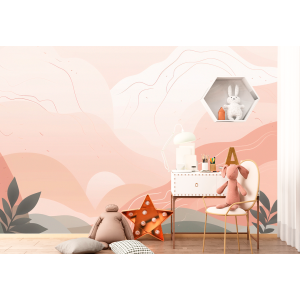 Pink Sunset Wall Mural