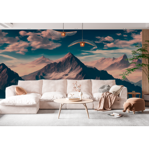 Fresque murale de paysage...