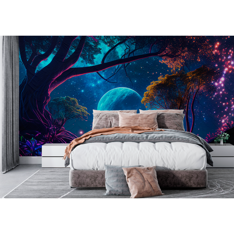 Night Forest Wall Mural