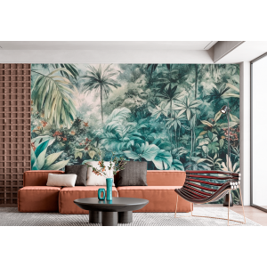 Tropical Green Wall Mural