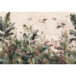 Fotomurale Tropicale Fenicotteri e Piante