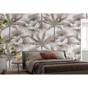 Papier Peint Palmiers Verts