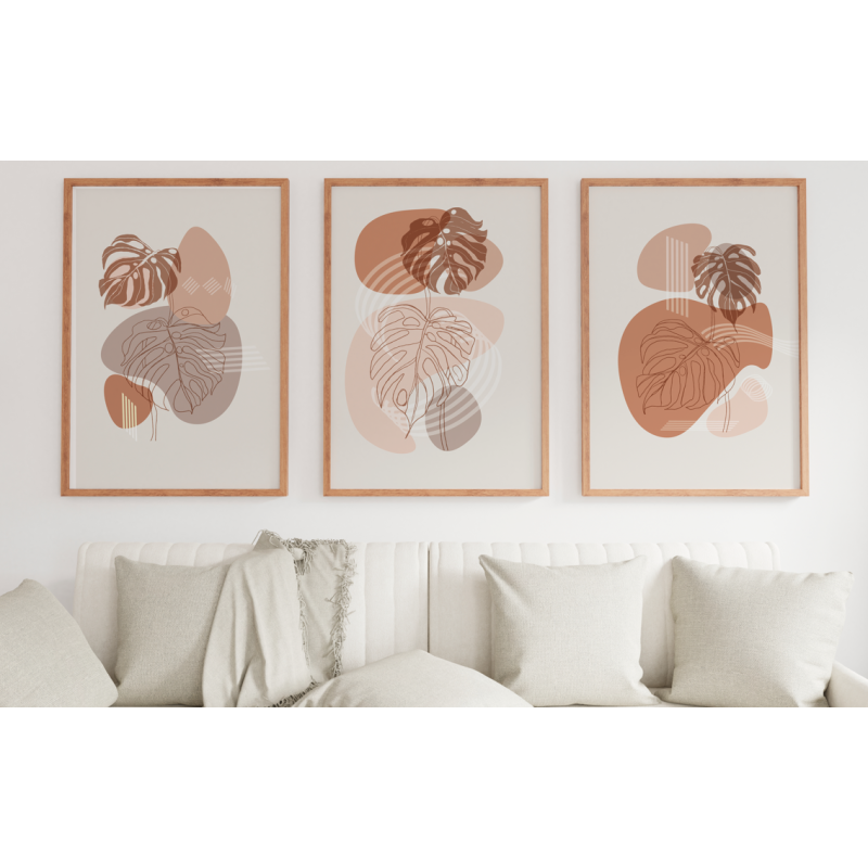 Lámina Decorativa Moderno Bohemio Floral