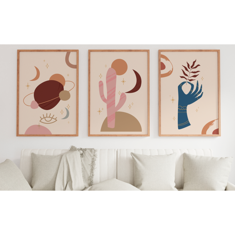 Lámina Decorativa Moderno Boho