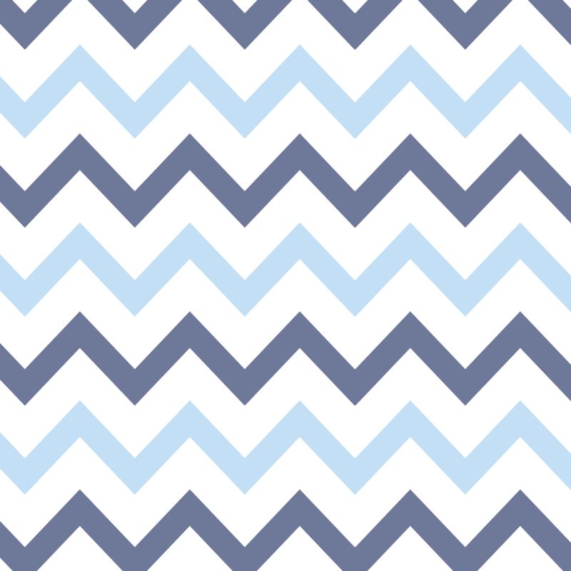 Papier peint Zig Zag Blue Duo