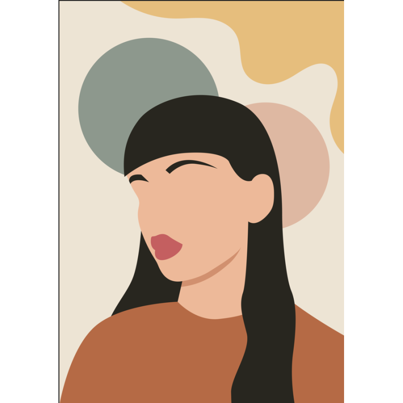 Affiche Décorative Femmes Multicolores