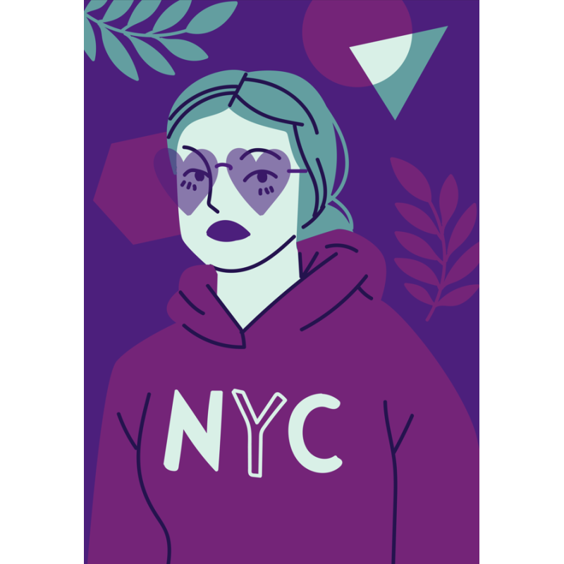 Lamina decorativa Donne Viola