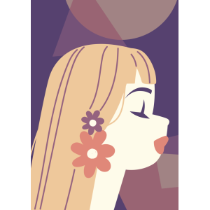 Stampa Decorativa Donne Hippie