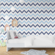 Papier peint Zig Zag Blue Duo