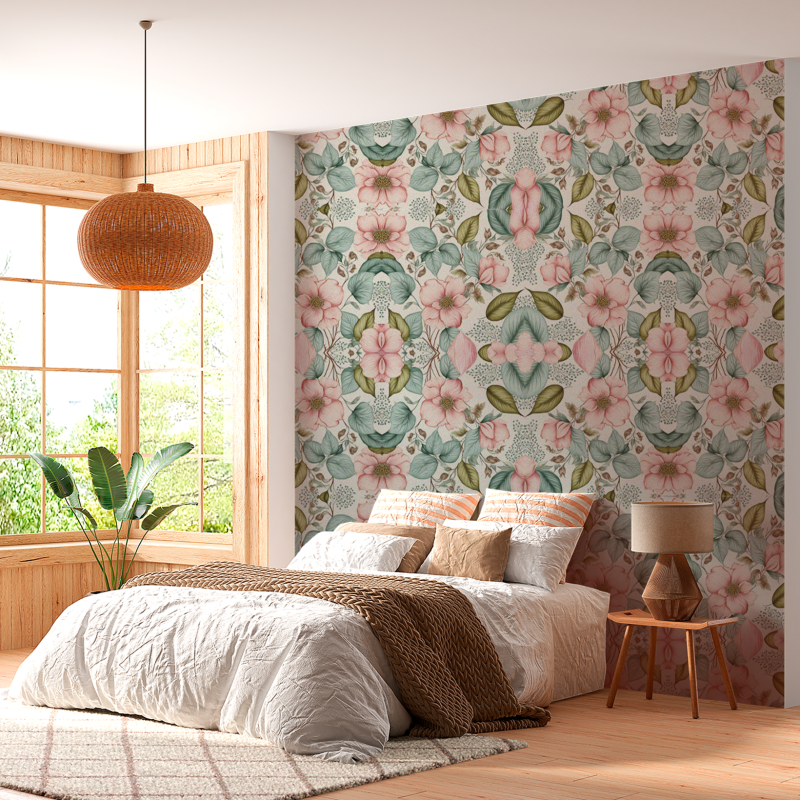Papier Peint Floral Bouquets
