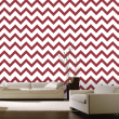 Papier peint zig zag Rouge