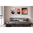 Impression Décorative Moderne de Paysage Orange