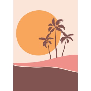 Decorative Modern Sunset Print
