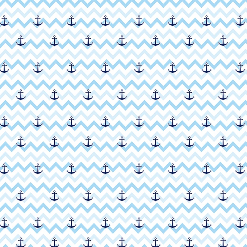 Children's wallpaper Blue Anchors