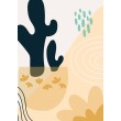 Lámina Decorativa Moderno Cactus