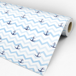 Carta da parati per bambini Blue Anchors