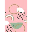 Decorative Abstract Pink Print