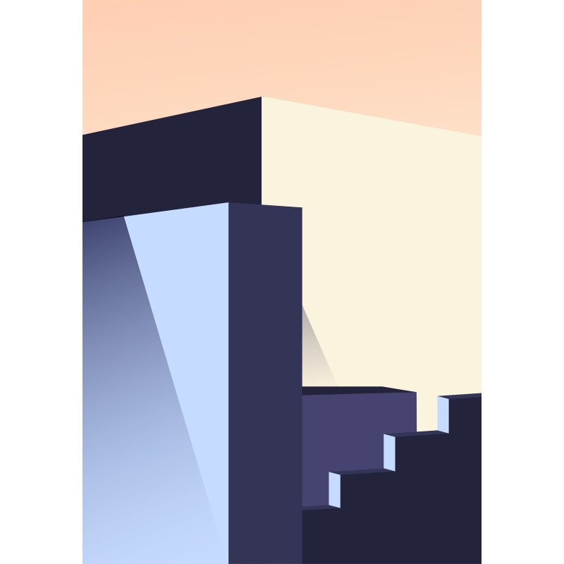 Decorative Minimalist Architecture Print