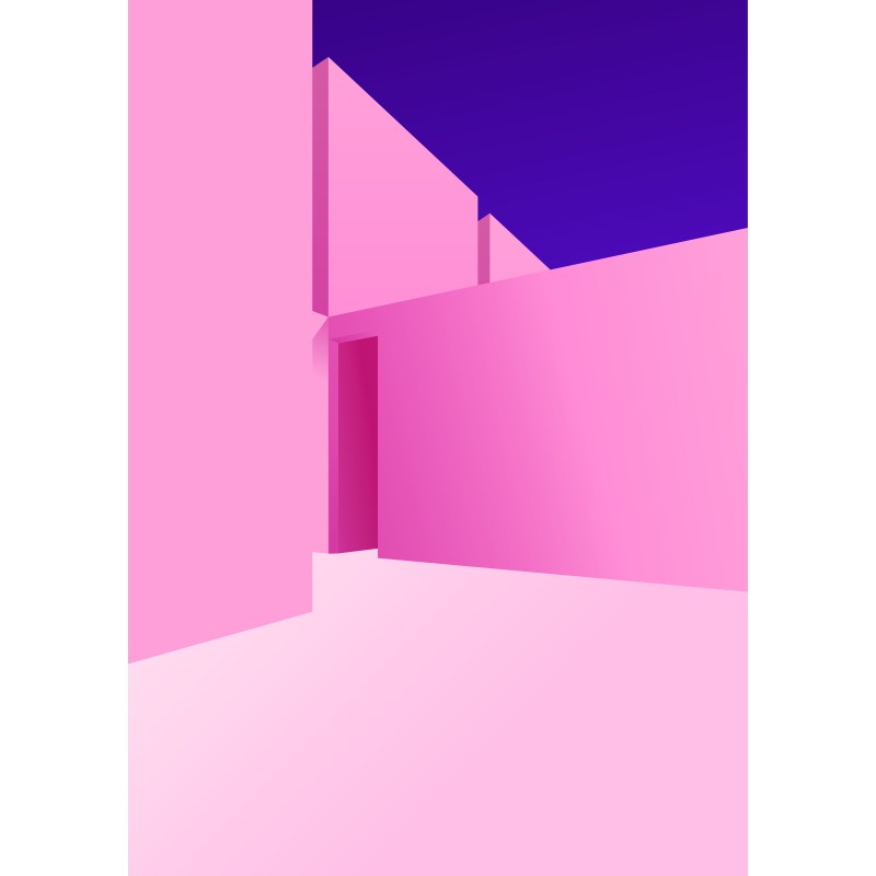 Stampa Decorativa di Architettura Minimalista 6