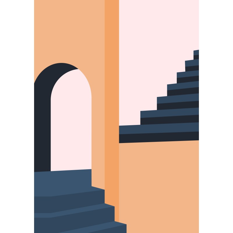 Stampa Decorativa di Architettura Minimalista 11