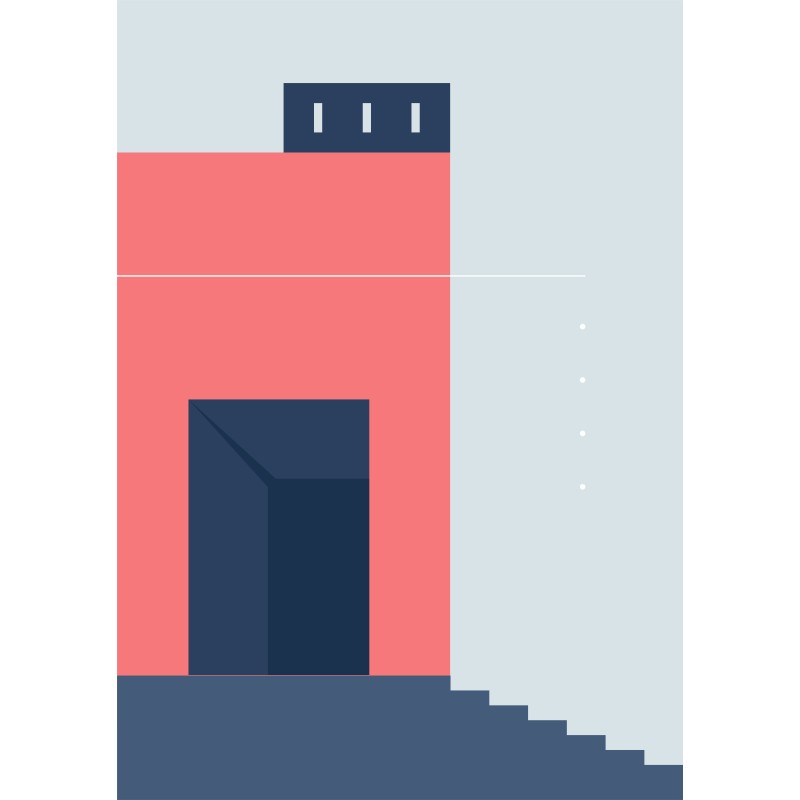 Lámina Decorativa Arquitectura Minimalista 13