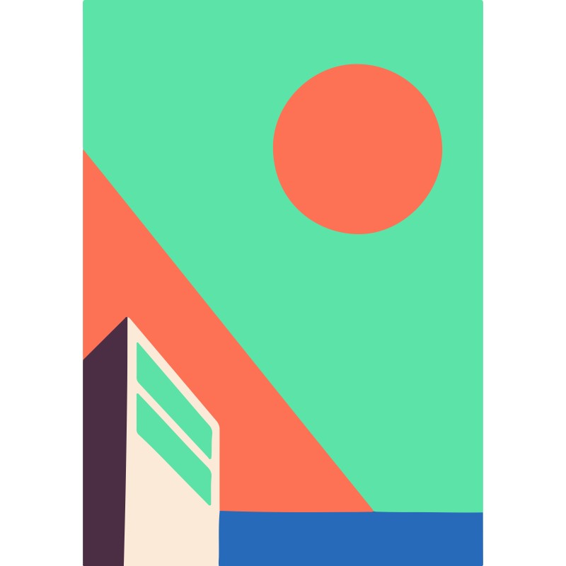 Decorative Minimalist Architecture Print 15