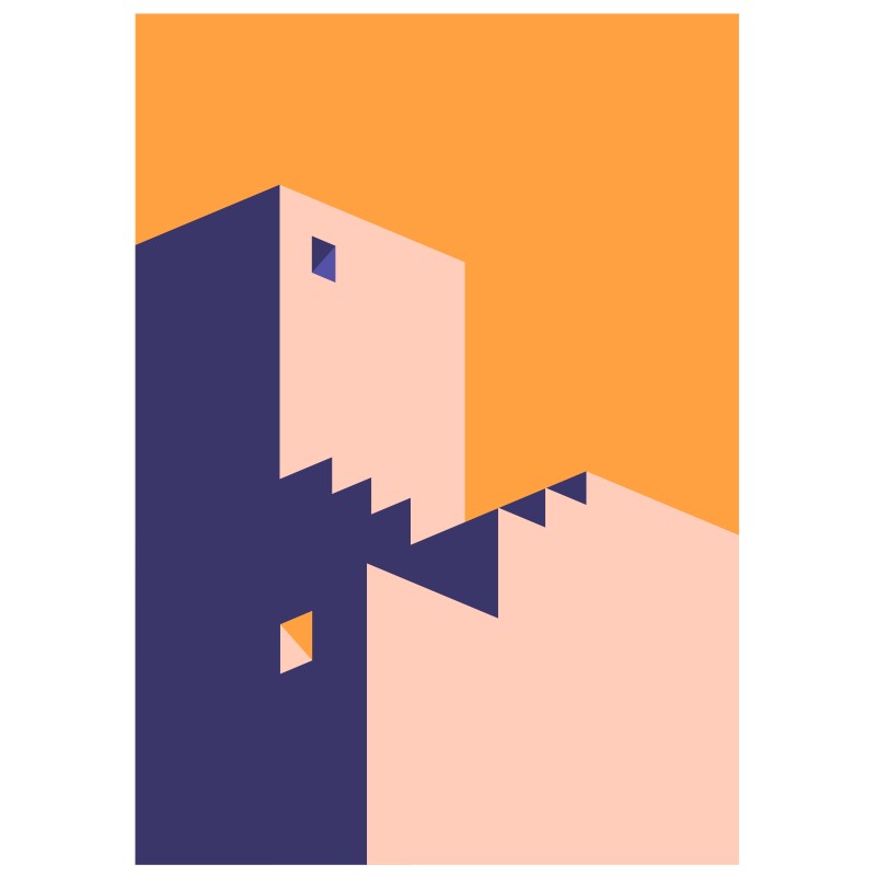 Lámina Decorativa Arquitectura Minimalista 17