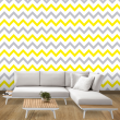 Papier peint Zig Zag jaune et gris