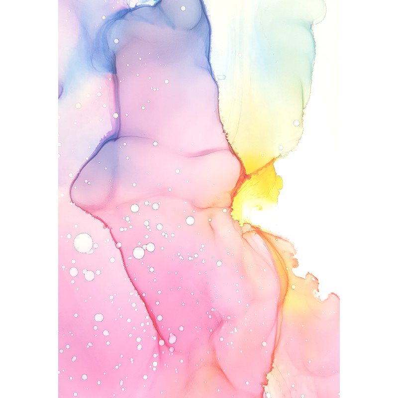 Decorative Pink Watercolor Texture Print