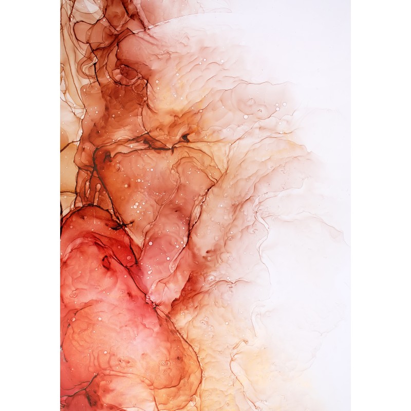 Dekorative Blatt Textur Rote Tinte