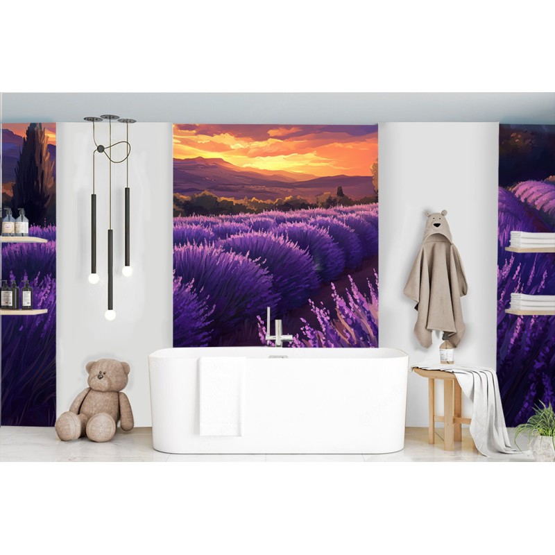 Fotomural Paisajes Atardecer Purpura