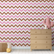 Wallpaper Zig Zag Duo Pink and Brown