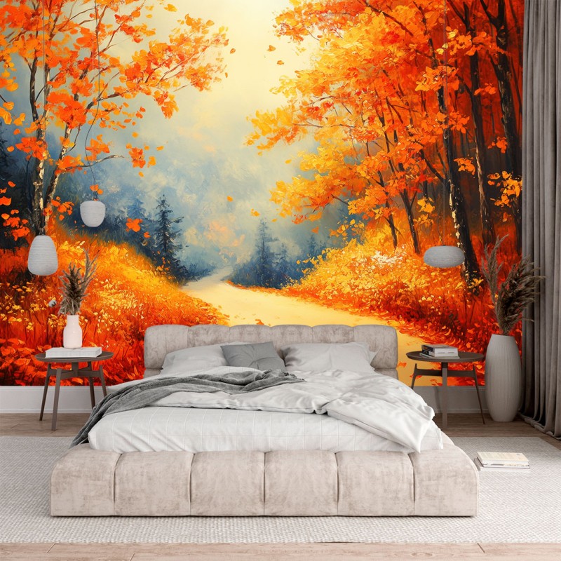 Autumn Walk  Landscape Photomural