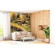 European Landscape Photomural with House and Riverside Path