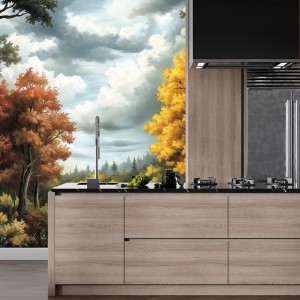 Fototapete Goldener Pfad