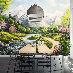 Spring Mountain Landscape...