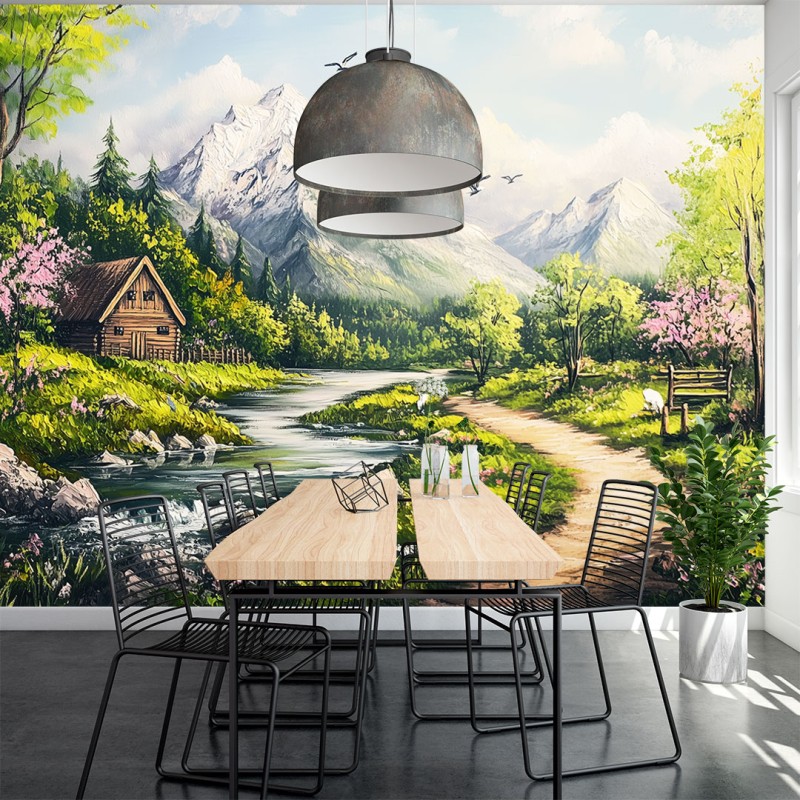 Spring Mountain Landscape Photomural