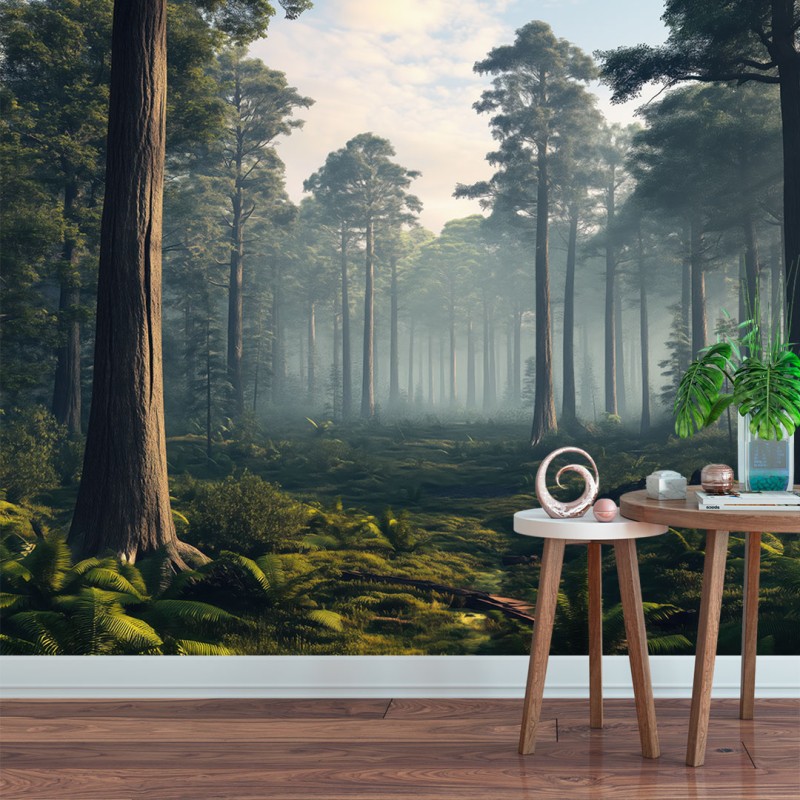 Fototapete Landschaft Natürlicher Wald