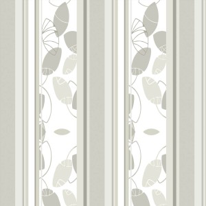 Floral Stripes Wallpaper