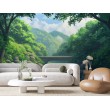 Fresque Murale Paysage Forêt D'émeraude