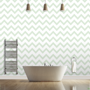 Papier peint zig zag Vert...