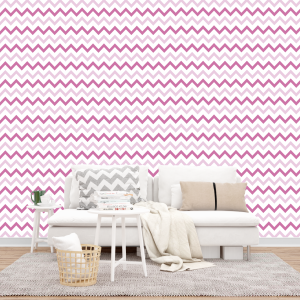 Zig Zag Duo Pink Wallpaper