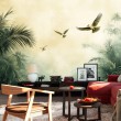 Photomural Landscape Birds And Palm Trees