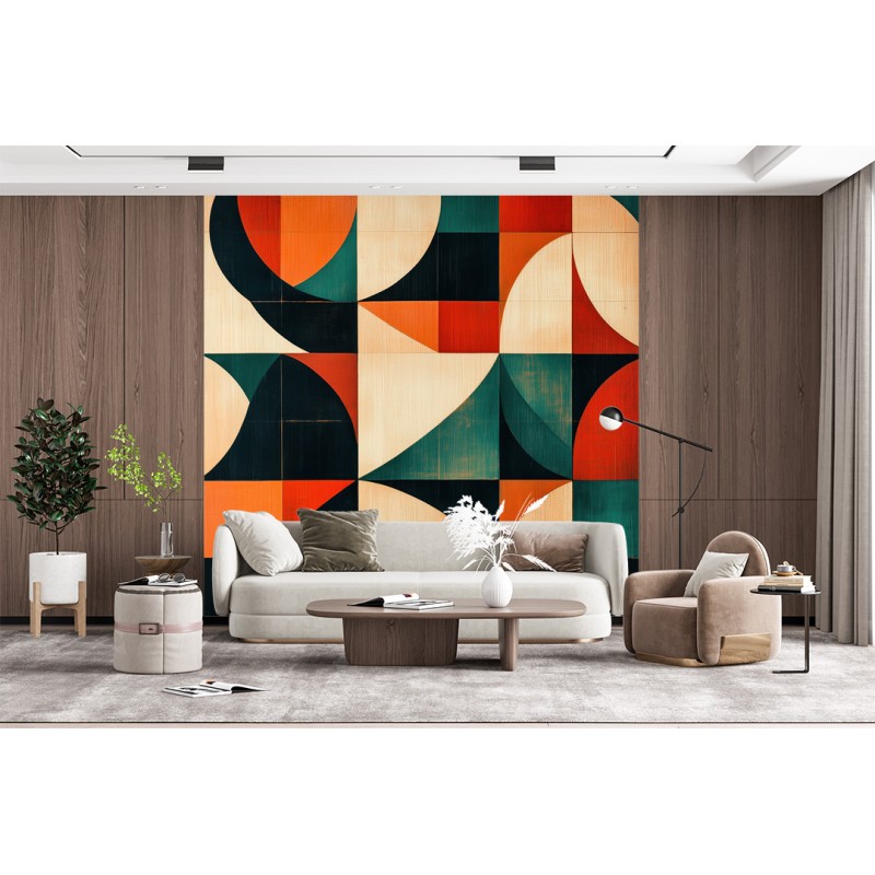 Geometric and Abstract Artistic Photomural