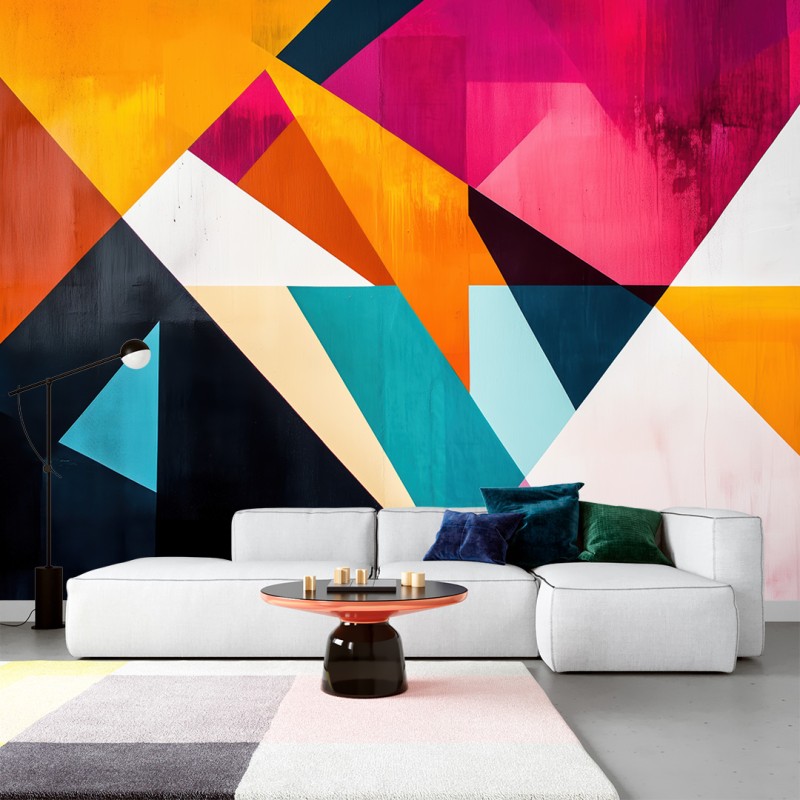 Künstlerisches Fototapete Lineare Abstraktion